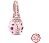 Fit Original Pandora Bracelet DIY Fine Jewelry 925 Sterling Silver Pendant Crayon Balloon Crown Ladybird Sweet Dangle Charm Bead