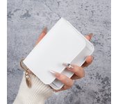 Vintage Solid Color Short Wallet, Portable Bifold Coin Purse, Women's Credit Card Holder