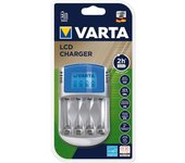 Cargador Varta sin pilas LCD 220v 12v y usb
