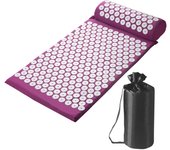 Acupressure Pillow With Storage Bag For Neck Back Foot Massage Pads Acupressure Mat Pillow Set Improves Bloods Circulation Mat