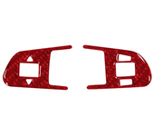 1SET Car Steering Wheel Ring Trim Carbon Fiber Sticker Cover  For Audi A4 B8 8K A6 C6 4F Q5 8R Q7 4L A3 Auto Accessories
