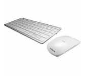 Kit teclado + raton inalambrico tacens levis usb blanco 6leviscombov2