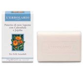 L'Erbolario Jabón Facial Sin Jabón Caléndula Jojoba 75Gr - Limpieza Facial Suave