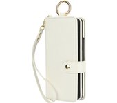For Samsung Galaxy Z Fold 6 5 4 3 Fold6 5G Crossbody Lanyard Leather Wallet Card Case Wrist Rope Flip Stand Cover With Pen slot