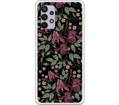 Funda compatible con Samsung Galaxy A32 5G - tatoo flores efecto bordado