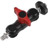 Ball Head Clamp W/ 1/4inch -20 Thread Ballhead Clamp Clip Magic Arm Super Clamp for GoPro DSLR Camera Monitor LED Light Mic