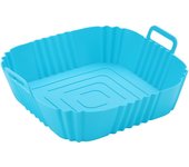 Silicone Air Fryer Barbecue Pot Tray Pad BBQ Oven Baking Mold Pot Airfryer Reusable Square Non Stick Air Fryer Pan Kitchen Tools