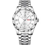 BINBOND Top Brand Luxury Man Wristwatch Waterproof Luminous Date Week Men Watches Stainless Steel Quartz Men's Watch Male reloj