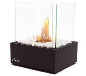 Chimenea de etanol de sobremesa en metal negro Purline NYMPHA