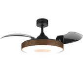 CECOTEC 08471 Ventilador de Techo con Aspas Retráctiles y LED, Motor Silencioso y Modo Invierno-Verano
