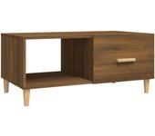 vidaXL Mesa de centro madera de ingeniería 89,5x50x40 cm Blanco, Negro, Blanco brillante Mesita de Salón o Comedor o Auxiliar Mesa de Café Meuble Salón