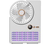 Lámpara Repelente de mosquitos con ventilador dos en uno para acampar, Carga USB, Repelente de mosquitos para Exterior, Repelente de mosquitos con Carga Eléctrica, se puede Colgar en la pared, ventilador Silencioso portátil