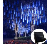 8 Tubes 30/50cm Solar Meteor Shower Rain Holiday Strip Light Fairy Light Outdoor Christmas Decoration for Home Tree Garden Light