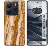 Tumundosmartphone Funda Silicona para Xiaomi Redmi Note 14 5G diseño Mármol 10 Dibujos