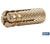 Taco de laton m-12   caja 50 unid.