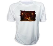 MERCHANDMANIA CAMISETA Vela Iluminado Luz Altar Pagano Wicca Magia tshirt brujas vampiros magos