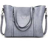 Women's Fashionable Multi-Pocket Large-Capacity Soft Leather Tote Bag, Retro Large-Capacity Shoulder Bag, Handbag Mommy Bag, Solid Color Large-Capacity Business Travel Bag, Suitable for Work Clothing/Work, Daily Use, Gift for Mom