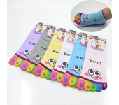 Cute Casual Five-toed Crew Finger Show Funny Short Cartoon Cotton Smiley Bear Socks Women Items Free Shipping