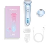 Nueva afeitadora de partes privadas dos en uno, instrumento de corte y afeitado de vello para mujeres, depiladora eléctrica