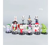 10-20 Pcs/Lot The Nightmare Before Christmas 7cm Mini Figure Jack Skellington Horrible Funny Halloween Doll Model Ornaments Toys