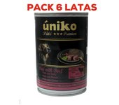 Úniko Pate Premium Buey Pack 6x400gr Comida Húmeda Perro