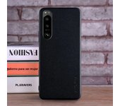 Textile Leather Case for Sony Xperia 1 III 5 III 10 III Ace III soft TPU with back hard PC material protection cover