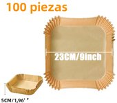 Rectangle Air Fryer Disposable Baking Paper Liner, Non-Stick Food Grade Silicone Oil Paper Tray Microwave Oven Kitchen Cooker