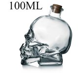 100-750ML Creativity Glass Skull Head Cup Vodka-Shot Whiskey Wine Drinking Bottle Decanter Drinkware Bar Tools Halloween Gifts