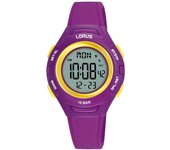 Lorus Reloj Niña, Niño Ninos Digital Correa Silicona Lila Plástico 10 Atm