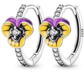 Hot Sale Fashion 925 Silver Earrings Sunflower Flower Four-Leaf Clover Island Spring Series Earrings Ladies Exquisite Birthday