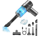 Aspirador de mano inalámbrico para coche, aspirador potente de 6000PA, 120W, ligero, para el hogar, pelo de mascotas, Coche