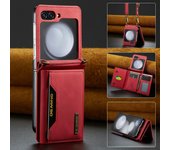 Anti-Knock Wallet Cell Phone Coque Case for Samsung Galaxy Z Flip 6 Flip4 Flip 3 4 Flip5 Flip3 Card Slot Business Leather Cover