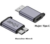USB 3.0 Micro B to Type C Adapter Connector USB A to Micro B Data Transfer Converter for Laptop Hard Drive Disk Box Samsung S5