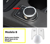 3pcs/set For Mercedes Benz A B Class CLA GLA W176 W246 C117 W117 X156 Car Multimedia function Button Cover Sticker