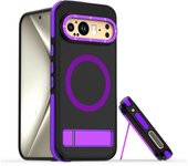 Two-color Skin-feeling MagSafe Phone Case for Google Pixel 9 Pro XL Magnetic Charging PC Shockproof Cover Phone Protector