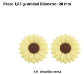 Kovict 5/15Pcs Daisy Sunflower Mini Silicone Beads DIY Pacifier Chain Bracelet Necklace Handmade Accessories For Jewelry Making