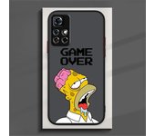Funny Homer Simpsons Anime Matte Cover For Redmi Note 13 12 11 10 9 8 Pro Plus S T 5G 4G Frosted Translucent Phone Case