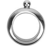 HILIFE Bangle Hip Flask Bracelet Elegant Wine Bottle for Whiskey Vodka Alcohol Drinkware Accessories 3.5 oz Round Chic Hip Flask