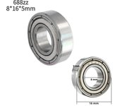 10-100pcs Ball Bearings 608zz 623zz 625zz 626zz 685zz 688zz 608zz Deep Groove Carbon Steel For Skateboard Roller Skate Bearings