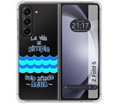Funda Silicona Antigolpes para Samsung Galaxy Z Fold 5 5G diseño Agua Dibujos