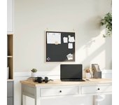 vidaXL Pizarra con marco de madera maciza de pino negra en dimensiones 40x30 cm/40x40 cm/60x55 cm y más