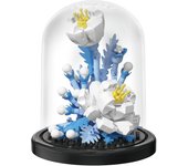 Rose Building Blocks Sunflower With Dust Cover Eternal Flower Assembling Brick Model Kids Toys Home Decoration Collection Gift