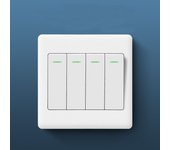 Wall Switches 1/2/3/4 Gang 1Way Button Wall Light Switch Panel On / Off Push Buttons with LED Lamp Home Accessories