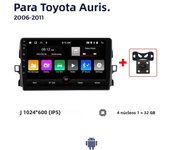 8-Core Car Stereo Radio for Toyota Auris E150 2006-2012 Multimedia Player Android 13 Wireless CarPlay android Auto No 2 Din DVD