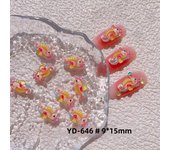 20pcs Sparkling Resin Beach Nail Charms 3D Kawaii Mini Iced Ocean Nail Art Accessories For Manicure Design Decoration DIY Parts