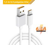65W USB Type C Fast Charge Cable Super Vooc Dart Charging Cord For Realme 9i 9 Pro 8 7 6 X7 X50 GT GT2 OPPO Find X3 Reno 7 6 5