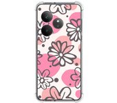 Tumundosmartphone Funda Silicona Antigolpes para Realme GT 6 / GT 6T 5G diseño Flores 09 Dibujos