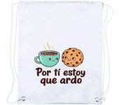 3 Mochilas de cuerdas frase bonita amor san valentin aniversario por ti novios me gustas playa piscina picnic excursion