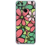 Funda Silicona Antigolpes para Realme Narzo 50A diseño Flores 02 Dibujos