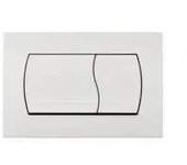 EASY Unisan placa pulsadora doble descarga blanco con juego de fijación diseño moderno